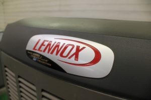 Photo of Lennox seal on a quiet air conditioner