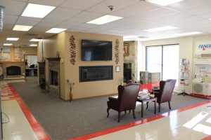 See air conditioners and furnaces on display in Fenix showroom in Wichita