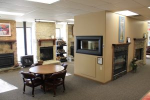 Heating & AC showroom in Wichita of Lennox products