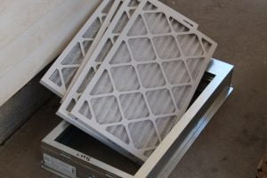 a bunch of filters in a box, diy change an air filter