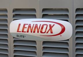 Lennox seal on an HVAC installation unit