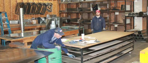 technicians at Wichita Fenix Heating and Air shop