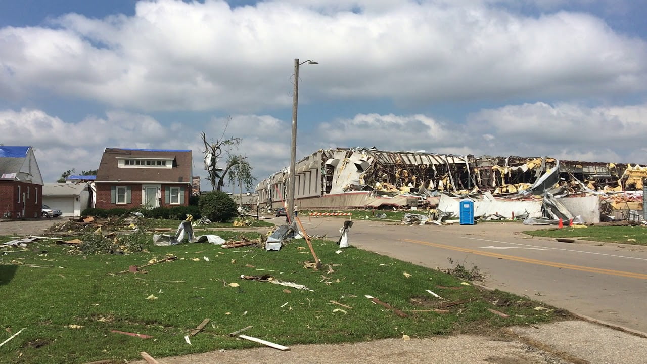 Aftermath of the Marshalltown Tornado