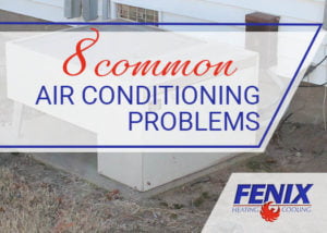 Graphic ad linking to post on 8 common air conditioner problems