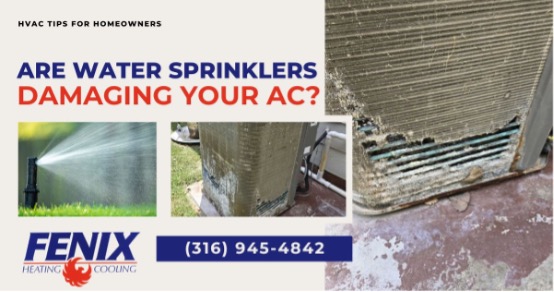 can sprinklers damage ac