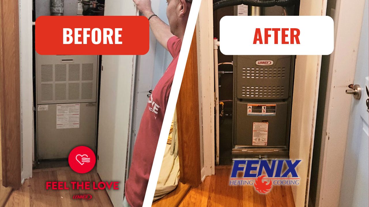 feel the love heating and cooling system before after installation